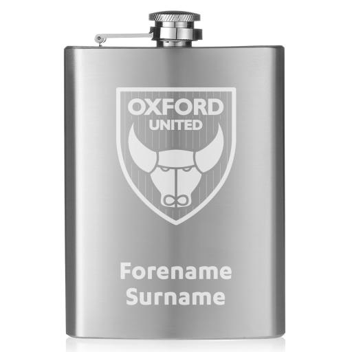 Oxford United FC Crest Hip Flask