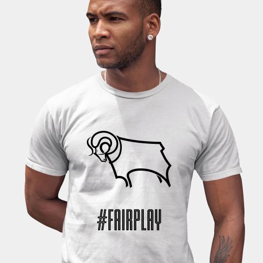 Derby County Fair Play Men's T-Shirt - White