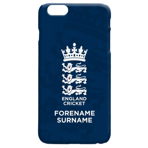 BOLD CREST England Cricket Personalised Hard Back Phone Cover 
