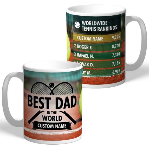 Father's Day Best Dad Tennis Mug
