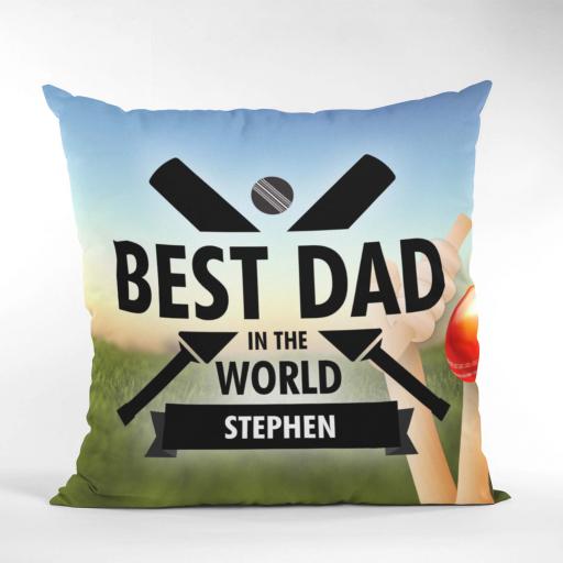 Cricket Best Dad Cushion