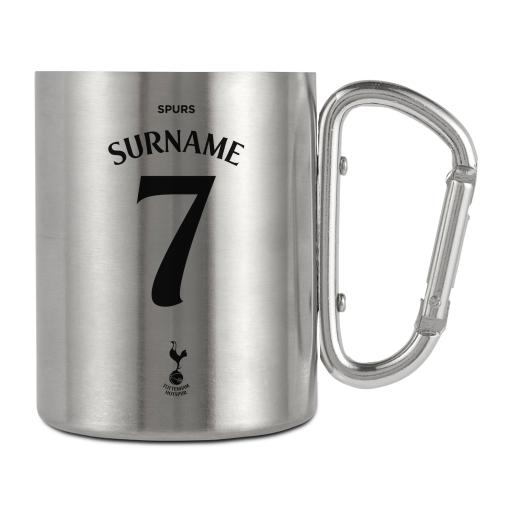 Tottenham Hotspur Back of Shirt Stainless Steel Camping Mug with Carabiner Handle
