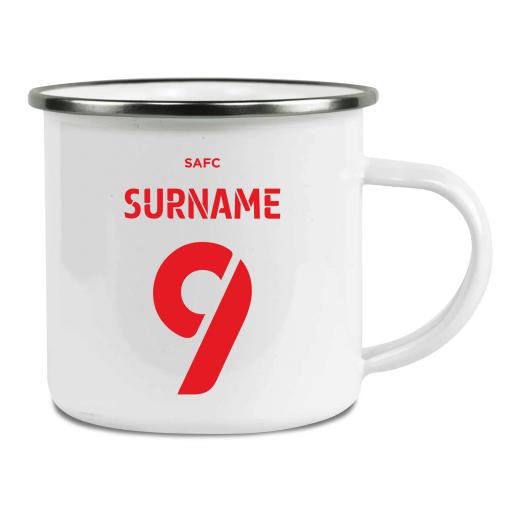 Sunderland AFC Back of Shirt Enamel Camping Mug