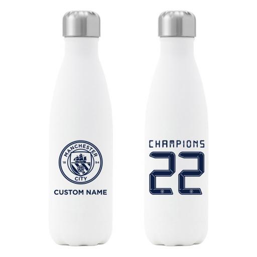 Manchester City FC Premier League Champions 2022 Insulated Water Bottle