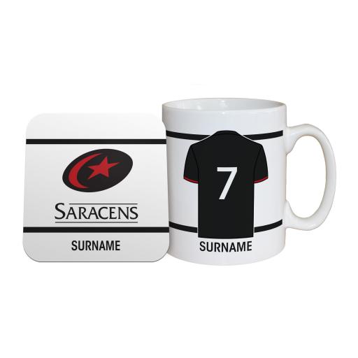 Saracens Shirt Mug & Coaster Set