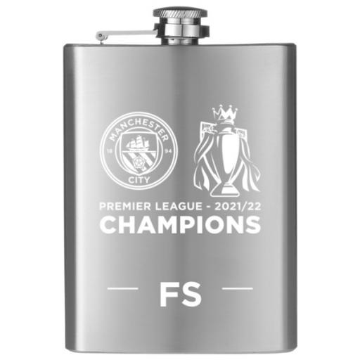 Manchester City FC Premier League Champions 2022 Hip Flask