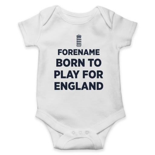 England Cricket Born to Play Baby Bodysuit